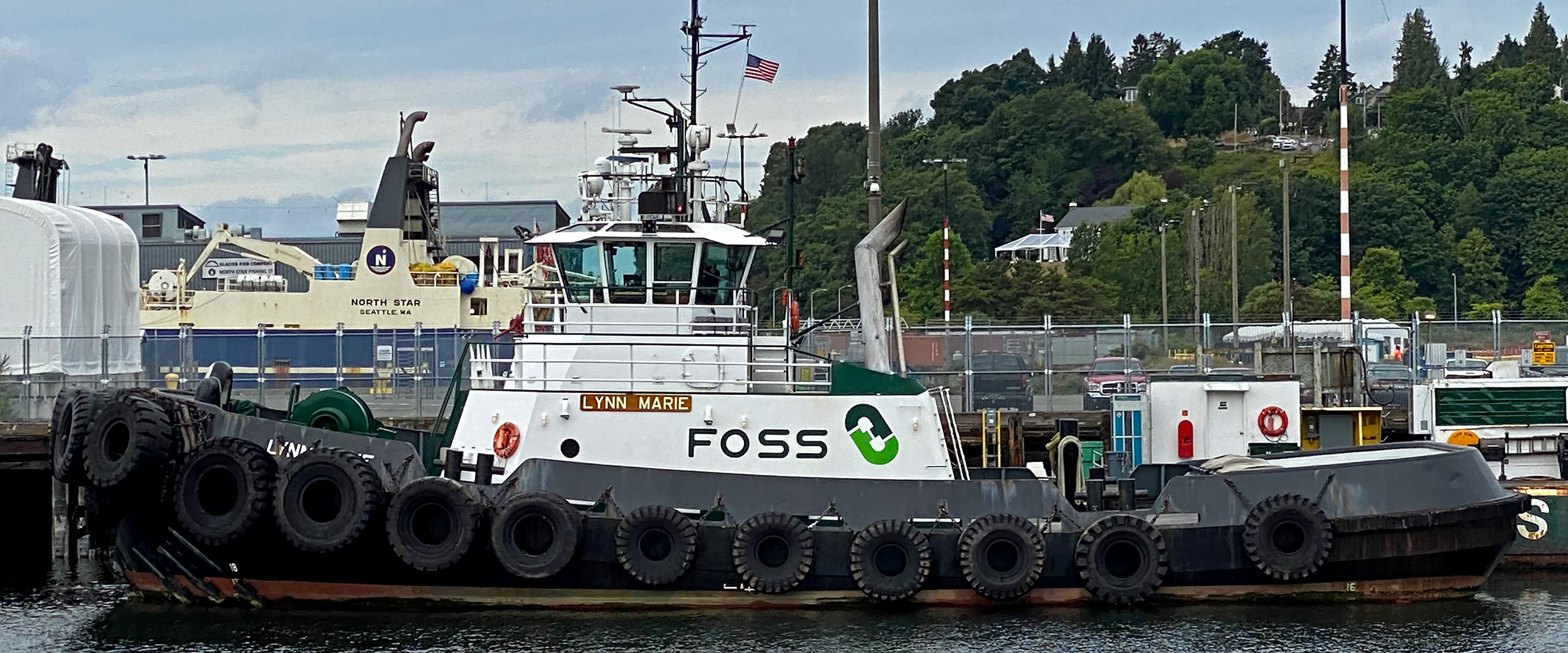 Picture of Foss Marine Tugboat, Lynn Marie, at dock.