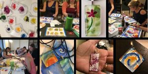 Watercolor Pendants