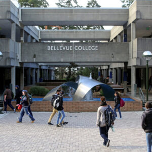 Bellevue College fountain picture