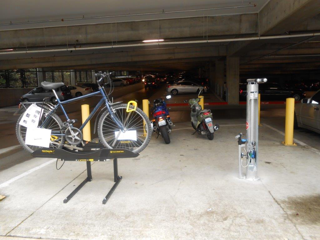 Bicycle repair station installed on campus! :: Sustainability