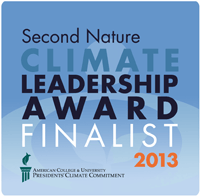 Second Nature Climate Leadership Award Finalist 2013