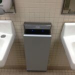 New Handdryer in bathroom