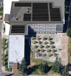 Showcase of R building solar panels from above