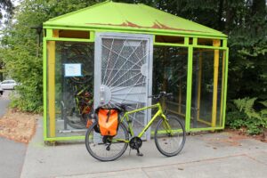 Bike storage with bike