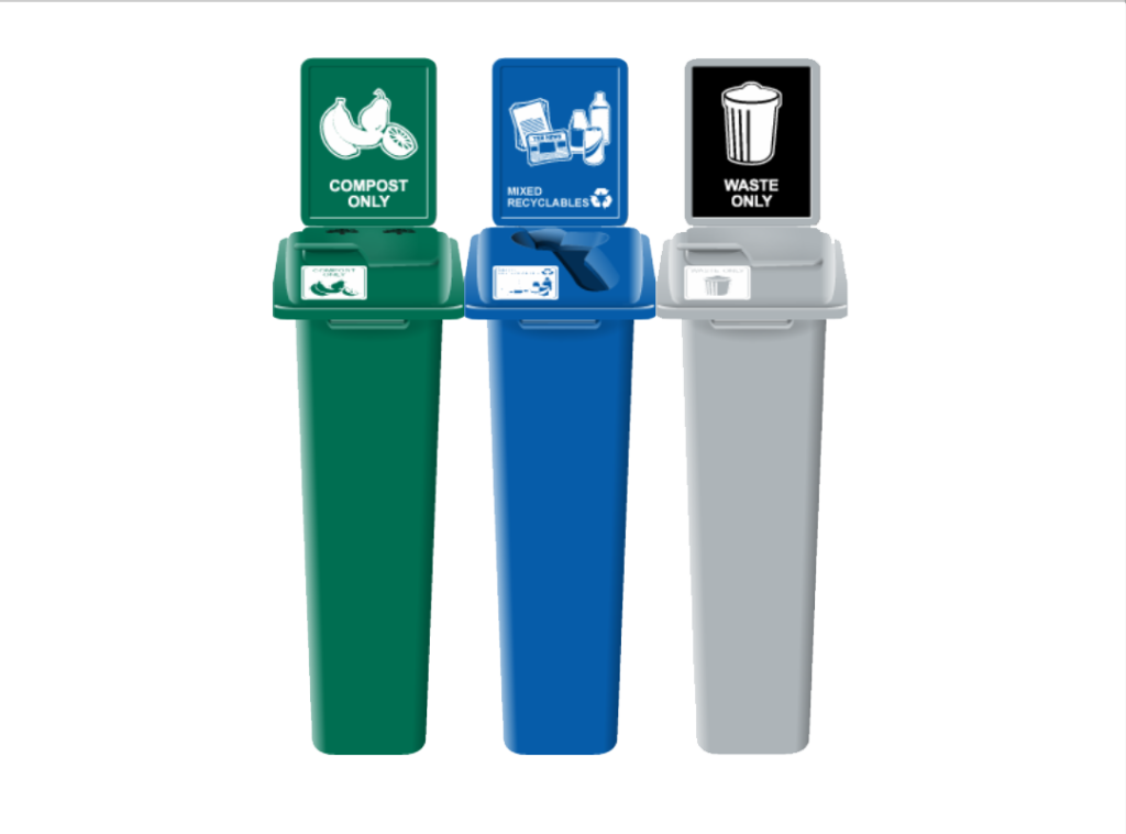 Compost, recycling and waste sorting bins