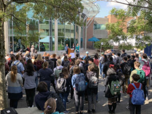 Climate Strike panorama shot