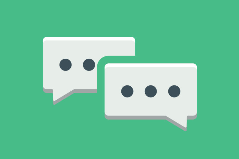 A vector image of chat/speech bubbles