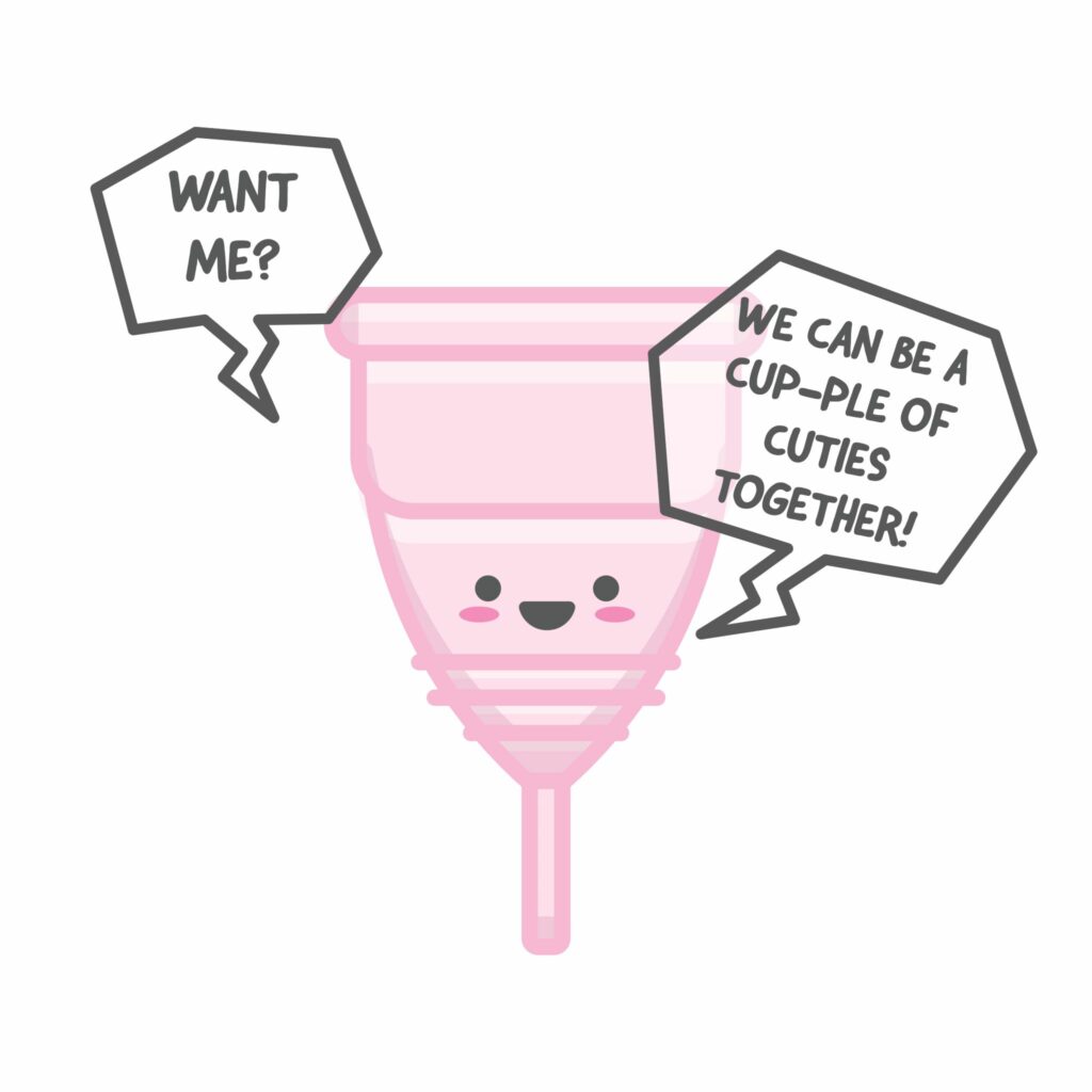 menstrual cup pink