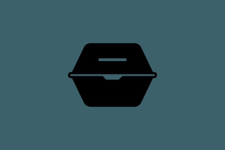 Styrofoam container icon