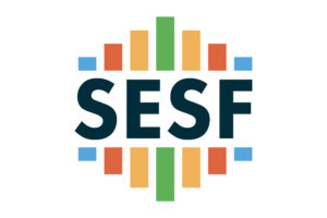 sesf logo text with bright colors