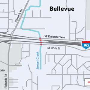 I-90 - Sunset Creek - Fish Passage Lane Reduction