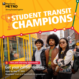 students in front of bus