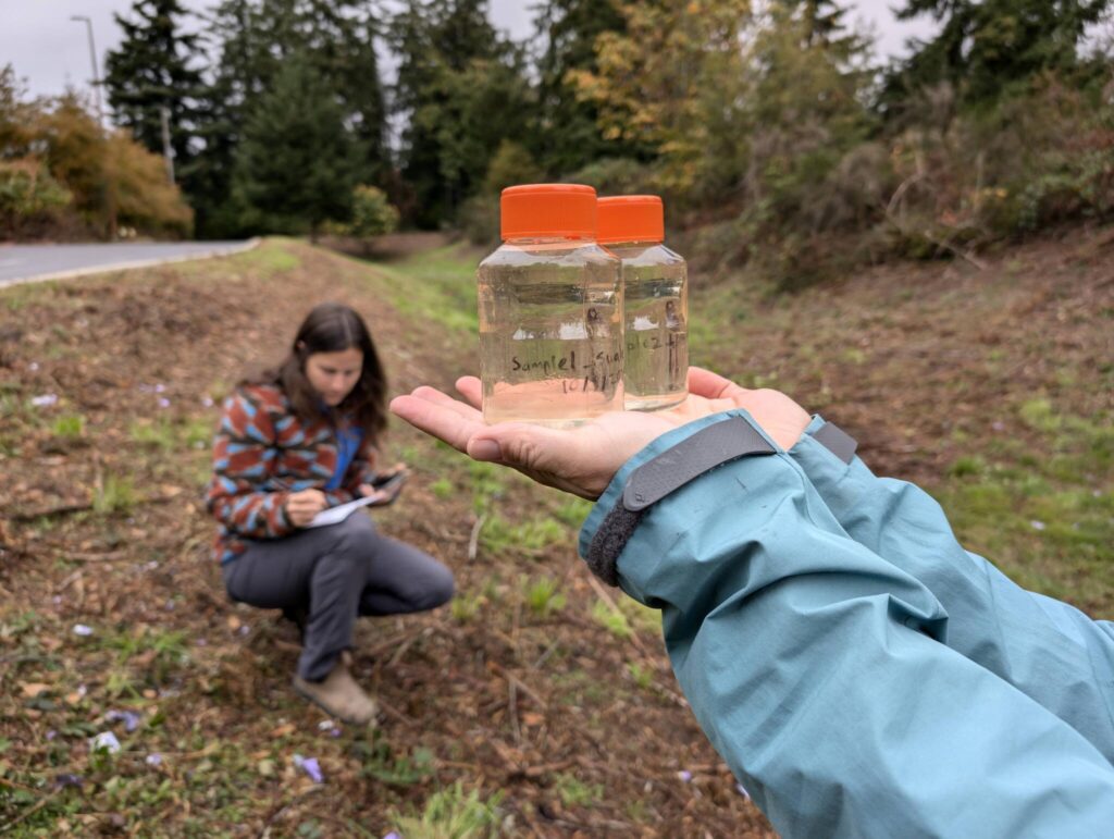 Collecting water samples