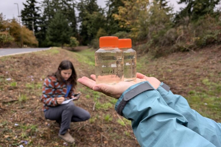 Collecting water samples