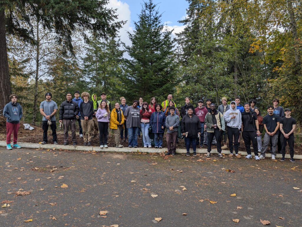 Student group after Habitat Restoration, 10/23/24