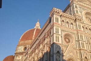 view of the Cathedral of Santa Maria del Fiore in Florence, Italy