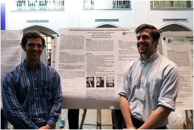 Rick Glover and student Aaron Lang at the UW Undergraduate Research Symposium