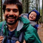 Photo of Nico Quijano in forest with baby