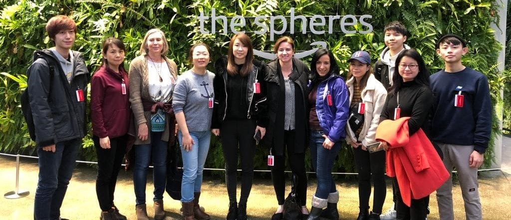 group of international students