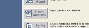 Open Respondus and select Import Questions