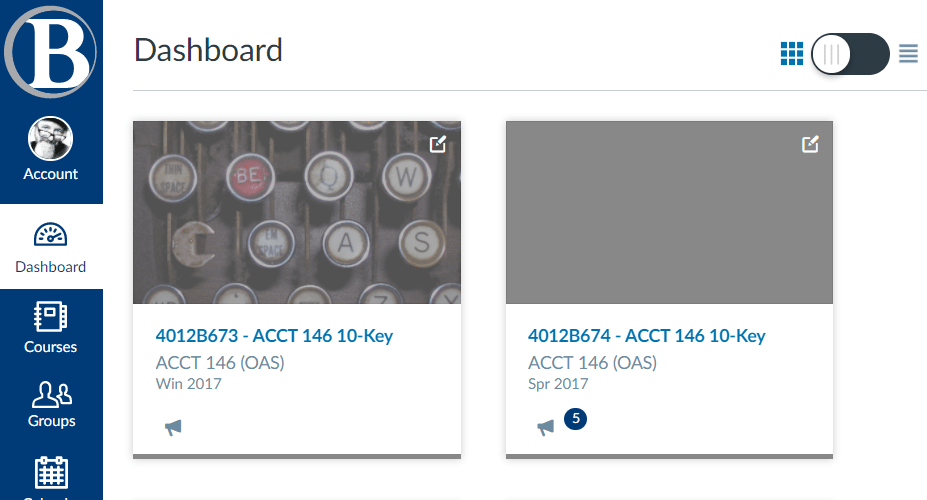 Canvas Dashboard