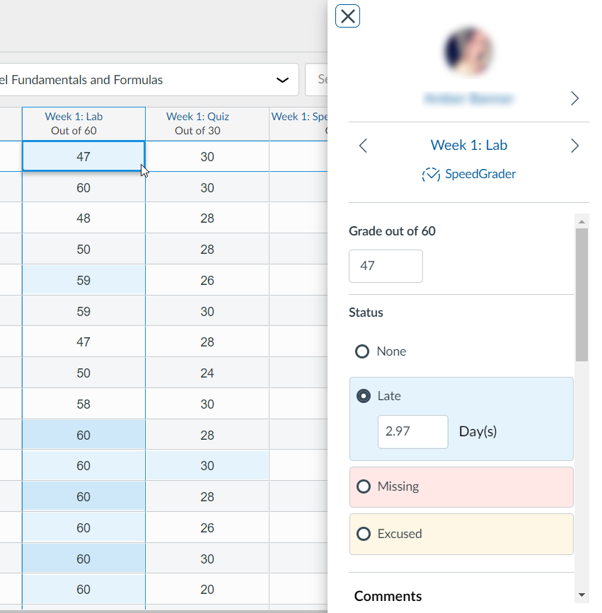 New Gradebook: Full student info