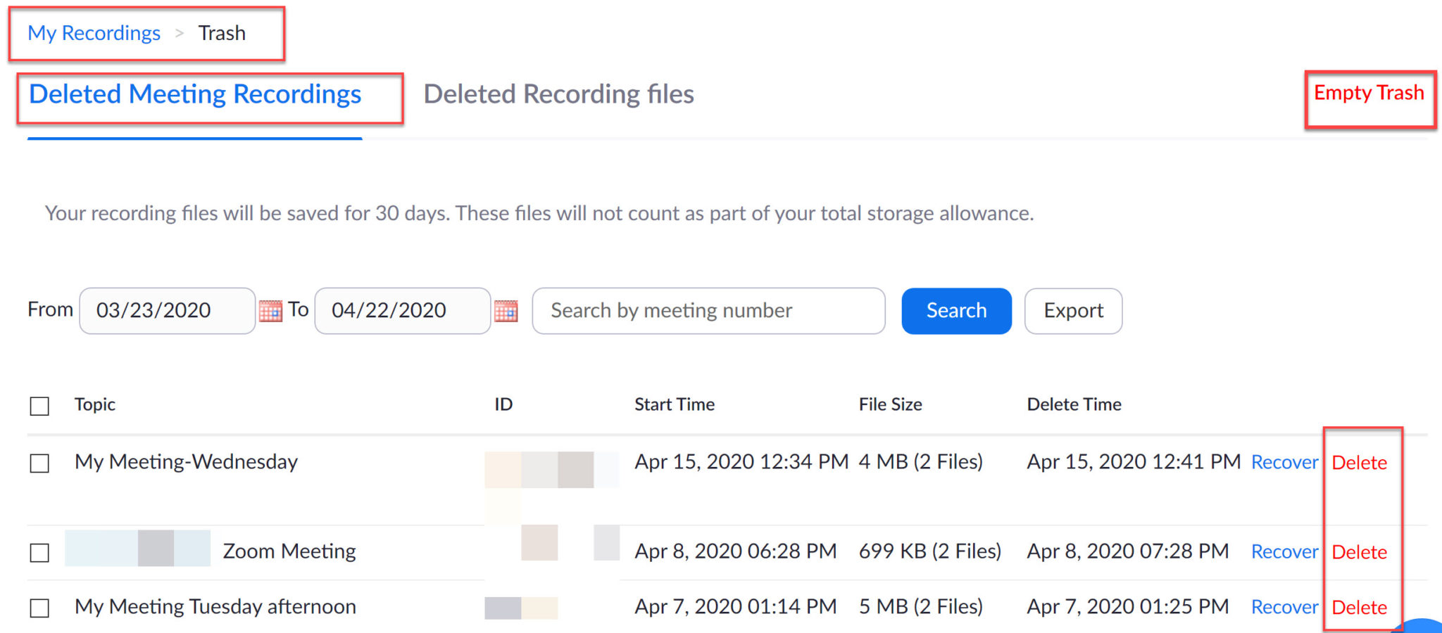 How to download and delete Zoom cloud files Interactive eLearning