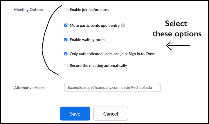 Zoom settings step 2