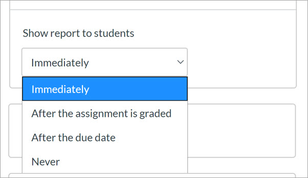 SimCheck settings - Student View