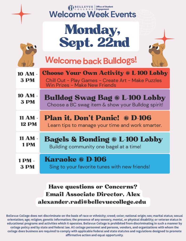 Welcome Week 2025 :: Student Engagement Events and Activities