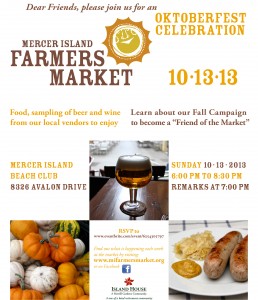 Mercer Island Farmers Market flyer