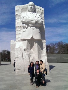 BC students visit the MLK Memorial