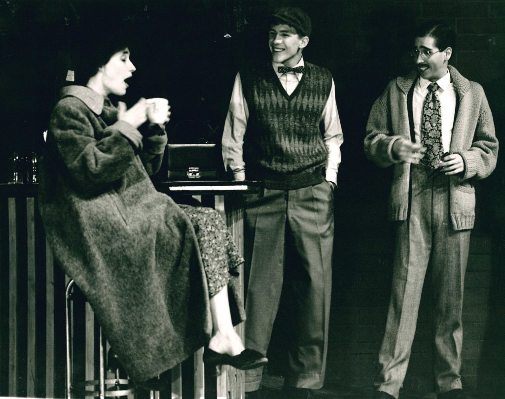 Three actors in a BC theater production