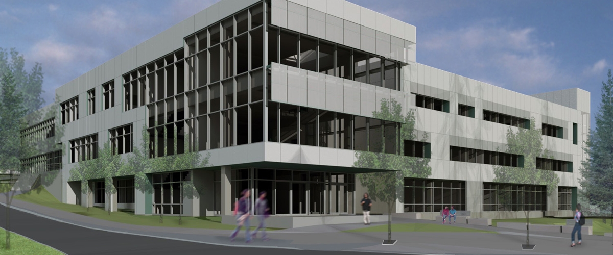 Architect's rendering of the Health Sciences Building