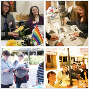 Photos of student organizations: LGBTQ Resource Center, ASG, Bulldogs Vote, and Affinity Group coordinators