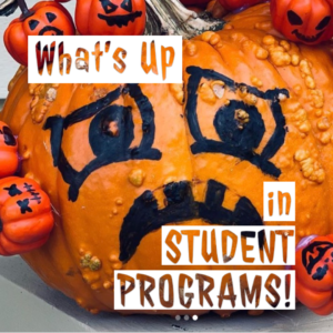 "Grumpy Pumpkin" decorated in the no-carve Pumpkin Decorating Event