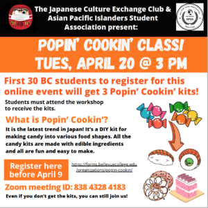 Popin' Cookin' coming Tues. April 20 at 3 PM