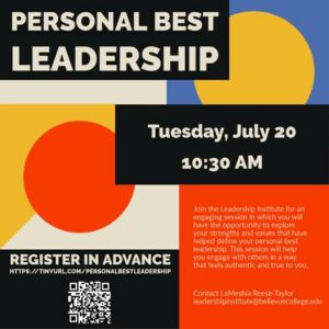 Personal Best Leadership Tuesday @ 10:30 AM