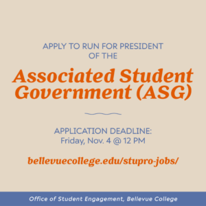 Apply now to run for President of ASG