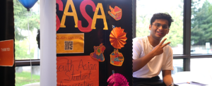 South Asian Student Association representative at the Welcome Fair