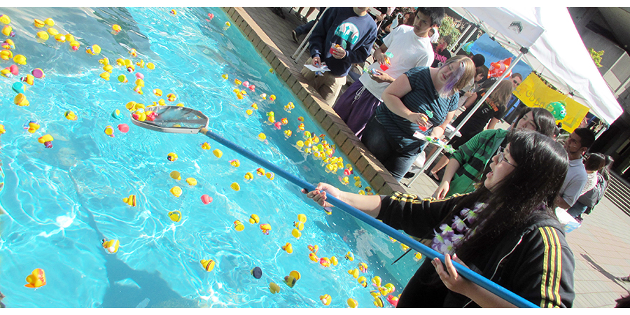 CAB Spring Destres event, bobbing for rubber duckies