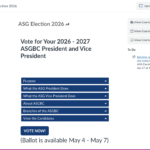 Now on Canvas! Get to know your ASGBC President & Vice President Candidates before the Elections