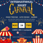 Join us for International Night Carnival - May 28