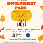 Join Us at the Involvement Fair! - Sept. 30