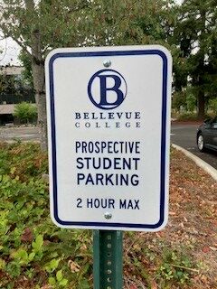 Prospective student parking space for 2 hours maximum