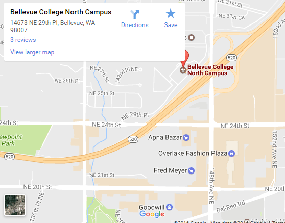 Contact OLS Bellevue College - OLS BC Map