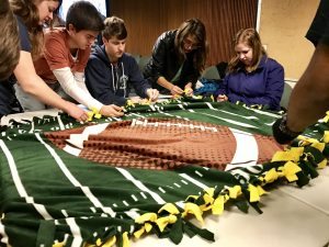 OLS Students Preparing Blankets