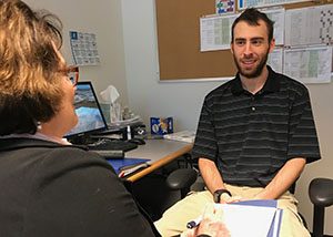 OLS Student participates in mock interview