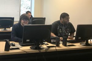 OLS Students working in class