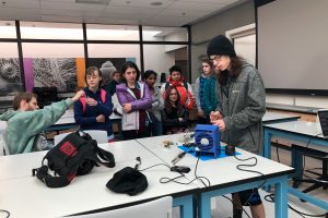 Students observce at RISE